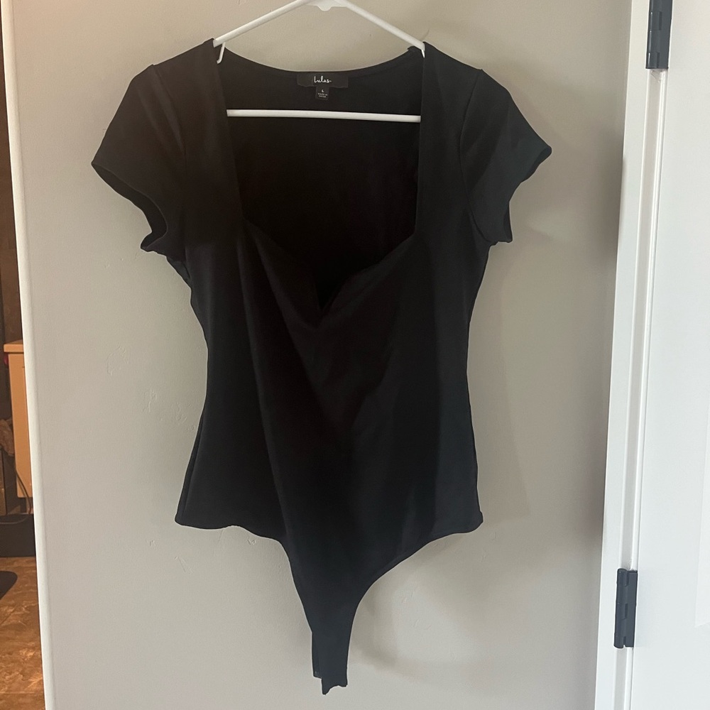 Lulu's Black Women's Bodysuit